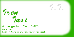 iren tasi business card